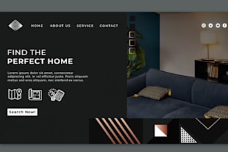 build shopify furniture store, wix homedecor interior design website