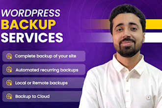 set up automated backups for your website
