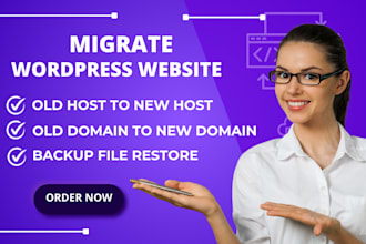 migrate and backup your website to new host or domain