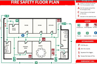 design a custom fire plan emergency evacuation plan for your floor plan
