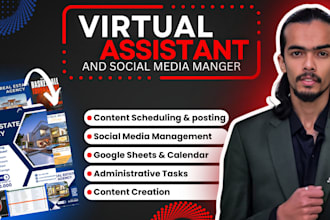 be your virtual assistant for social media and admin tasks