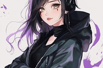 draw you anime pixel art character portrait illustration