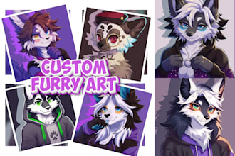 draw furry, fursona, furry character nsfw or sfw anthro ref sheet anime oc furry