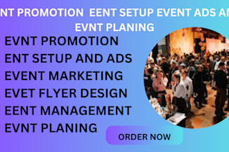 promote and market eventbrite, conference, webinar, events to increase attendees