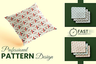 design seamless pattern for textile print