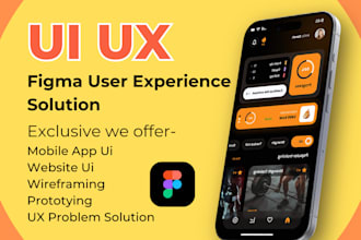 design ui figma mockup, ui ux solution, ui mockip, mobile app mockup, website ui