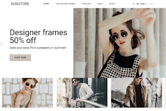 design sunglasses shopify eyeglasses store jewelry website wristwatches store