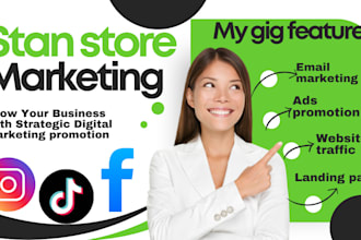 do stan store promotion, marketing ,sales generating