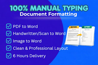 do fast typing, retype scanned documents, convert pdf to word