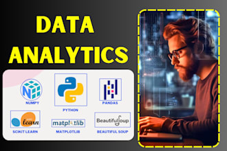 data analysis and machine learning with python, pandas, numpy, and matplotlib