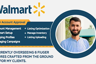be your expert walmart VA for 2 step dropshipping, wfs, approval