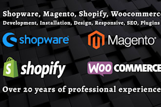 create ecommerce solutions in shopware and magento