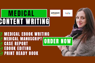 write format design medical manuscript case report review article medical ebook