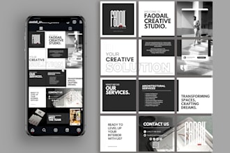 design eye catching social media posts for your brand or business