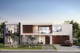 render 3d home exterior elevation interior house architectural walkthrough video