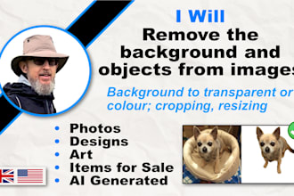 remove the background and objects from images