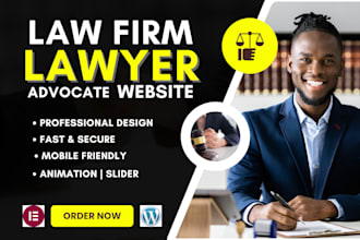 build lawyer website, attorney, law firm website and advocate wordpress website