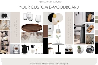 custom moodboard for your preffered interior