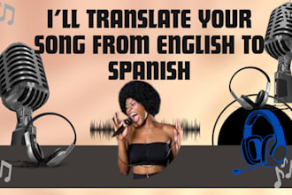 be your song writer from english to spanish