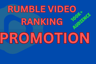 do rumble video ranking and rumble video promotion