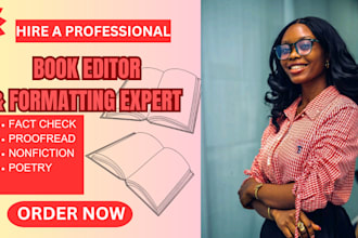 proofread, fact check, edit and format christian book, or nonfiction book