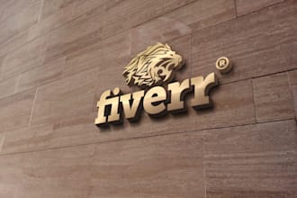 do 3d logo mockup in 3 HD pictures