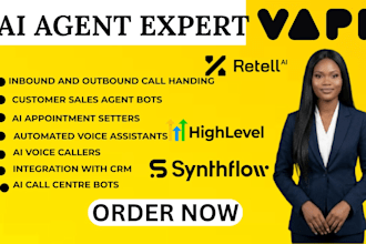 setup vapi bland synthflow gohighlevel n8n retell ai agent calling voice agent