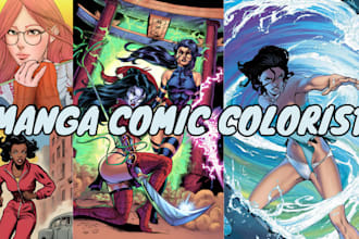be your manhwa, manga comic or anime colorist