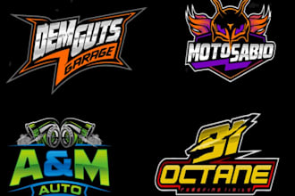 make awesome racing and automotive logo design