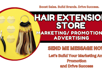 hair extension marketing hair extension store promotion marketing google ads