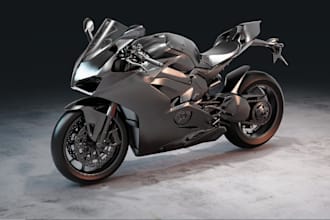 attach 3d model of your motorcycle for 3d printing,3d resin car,body kit,blender