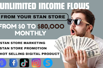 stan store digital marketing, payhip stan store promotion, shopify digital store