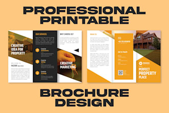 design trendy bifold and trifold brochures in just 8 hours