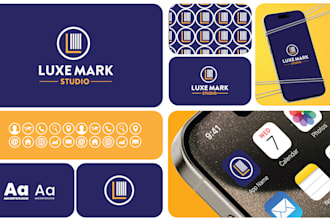 create a modern and unique branding kit and brand guideline