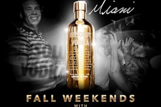 create a high quality club flyer or concert poster