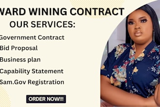 write and win government contract, capability statement and business plan