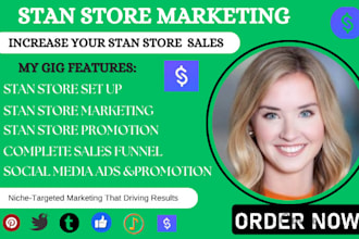 do stan store setup, stan promotion, stan store design, stan store marketing