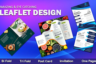design trifold, bifold brochure or leaflet for you