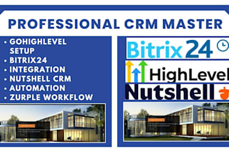 setup gohighlevel bitrix24 integration nutshell crm automation zurple workflow