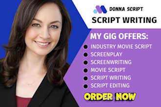 write industry format movie script, feature short film script screenplay writing