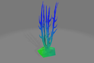 make 3d plants in blender with simple textures