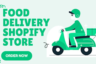 design online food delivery, food delivery shopify store, food delivery design