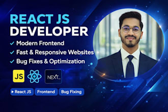 be your react js developer for frontend web application