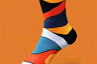 draw unique socks design