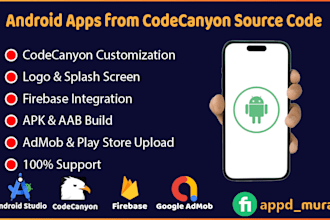 customize and build android apps from codecanyon source code