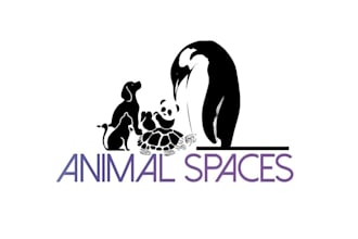 make glamorous minimal fun logo with realistic animals care