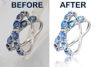 do jewelry retouching and product photo edit in photoshop