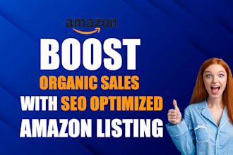 create SEO optimized amazon product listing description to boost organic sales
