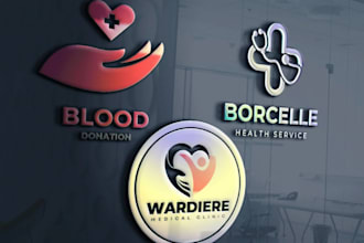do medical clinic fitness healthcare logo design