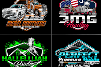 do logo design for trucking transport and logistic business